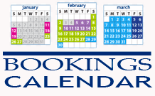 bookings calendar